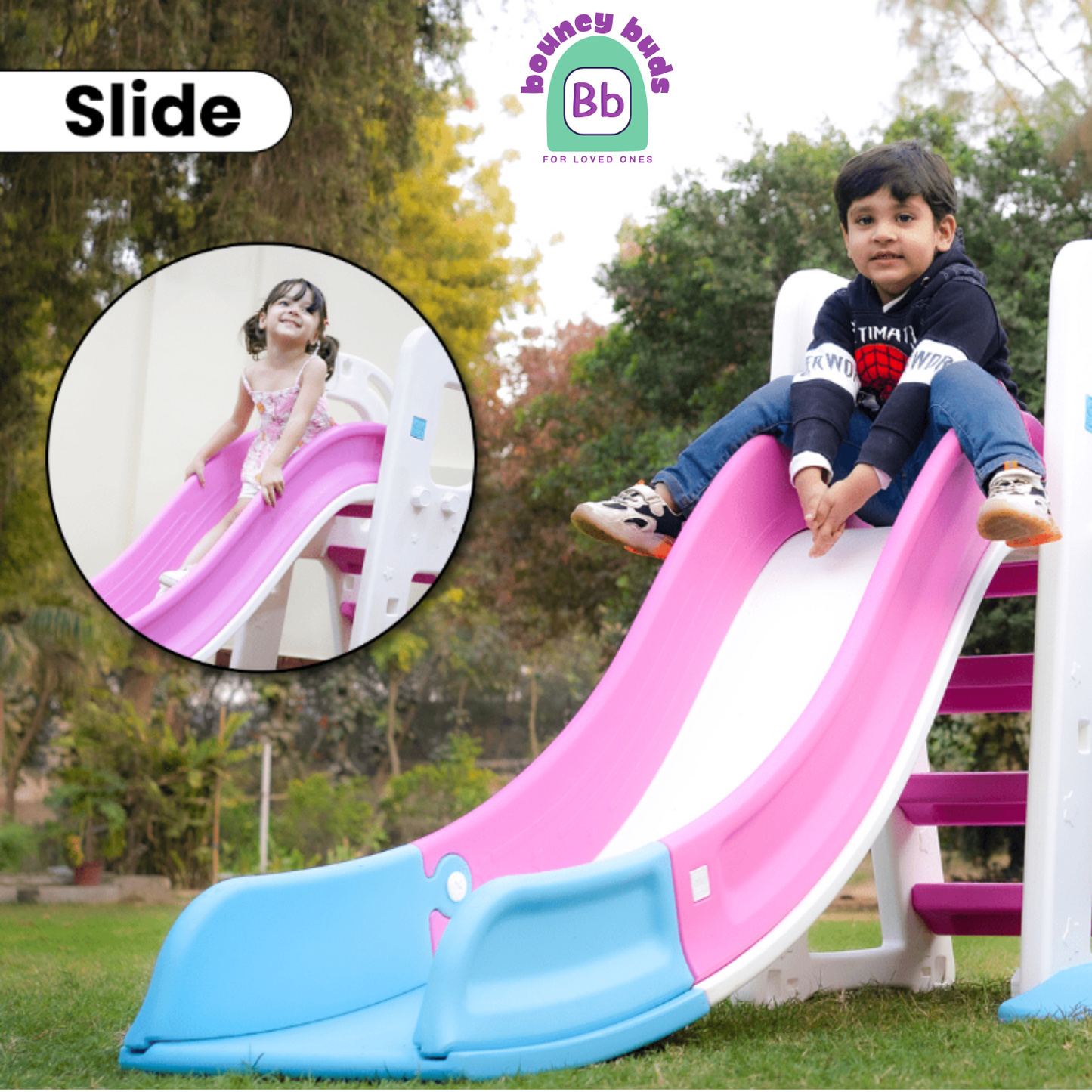 5 in 1 SWING-SLIDE PLAYGROUND COMBO FOR KID’S – (Swing, slide, Basketball, Football and Hockey ) 2-6years.